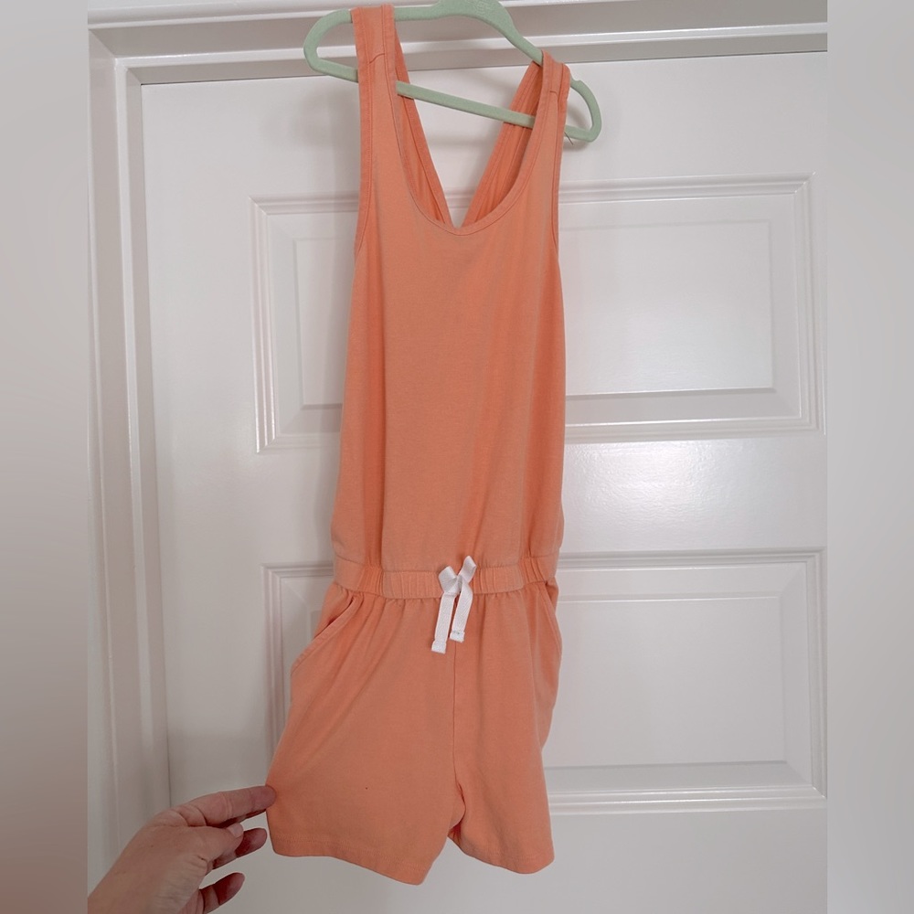 Girls Orange Romper